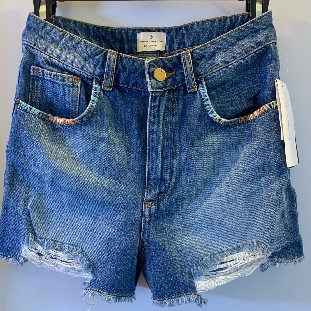French Connection Jean Shorts NWT